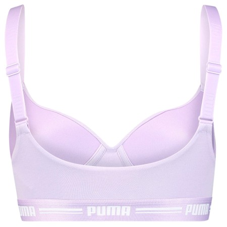Stanik damski sportowy Puma Racer Back Top 1P Hang fioletowy  907863 07