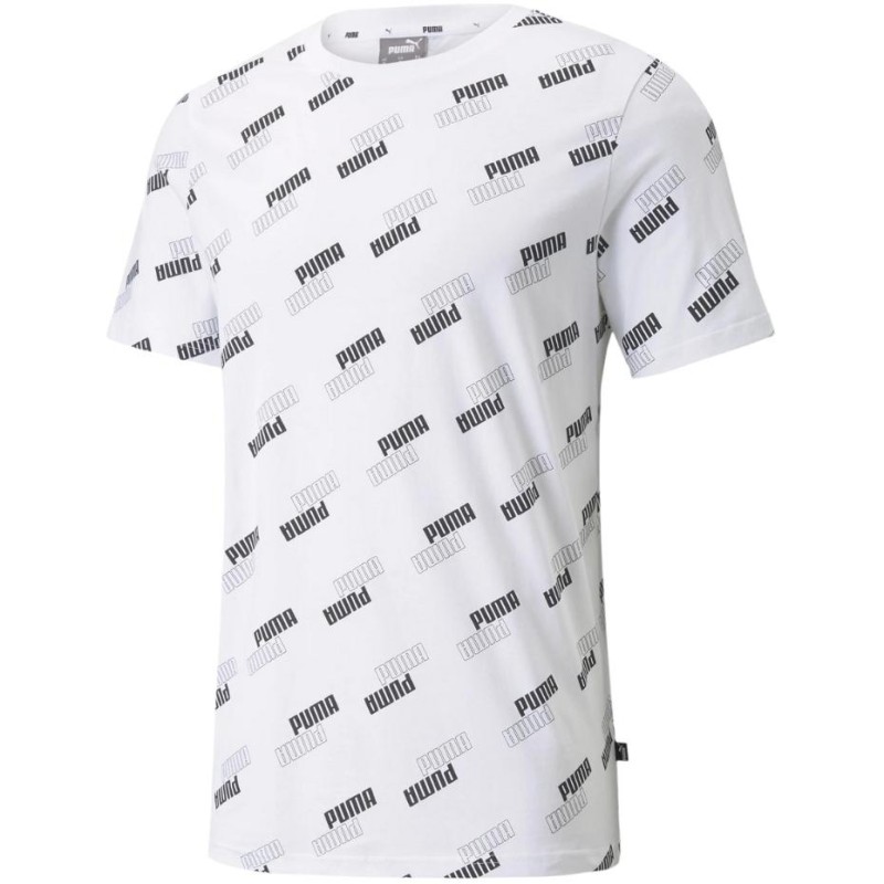 Koszulka męska Puma Power AOP Tee biała 589392 02