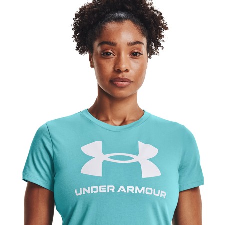 Koszulka damska Under Armour Live Sportstyle Graphic Ssc morska zieleń 1356305 476