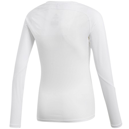 Koszulka dla dzieci adidas Alphaskin Sport LS Tee JUNIOR biała CW7325