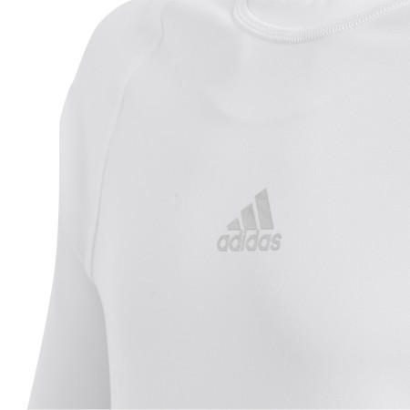 Koszulka dla dzieci adidas Alphaskin Sport LS Tee JUNIOR biała CW7325