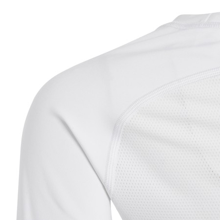 Koszulka dla dzieci adidas Alphaskin Sport LS Tee JUNIOR biała CW7325