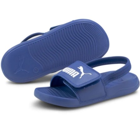 Sandały dla dzieci Puma Popcat 20 Backstrap niebieskie 380555 06
