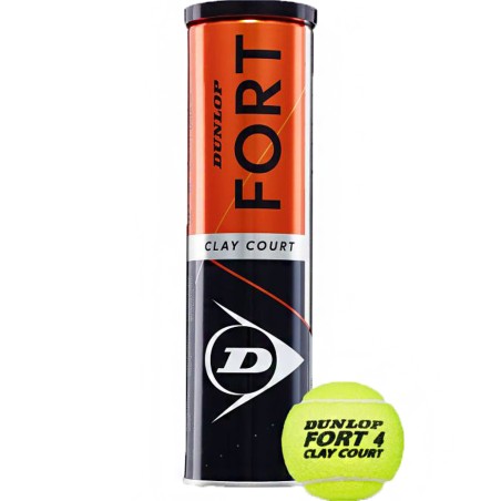 Piłki do tenisa ziemnego Dunlop Fort Clay Court 4szt