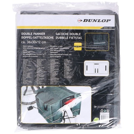 Torba rowerowa podwójna na bagażnik Dunlop sakwa 2077794-2076768