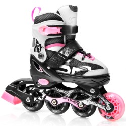 Łyżworolki Spokey Quattro 4in1 czarno-różowe 926652-926654