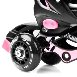 Łyżworolki Spokey Quattro 4in1 czarno-różowe 926652-926654