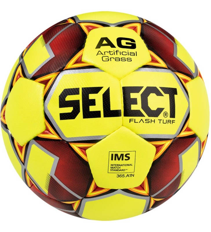 Piłka nożna Select Flash Turf 5 2019 IMS żółto-czerwono-szara 14991