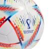 Piłka nożna adidas Al Rihla Training Ball biało-niebiesko-pomarańczowa H57798