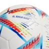 Piłka nożna adidas Al Rihla Training Ball biało-niebiesko-pomarańczowa H57798