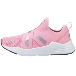 Buty dla dzieci Puma Wired Run Slip On Summer Jr różowe 383732 01