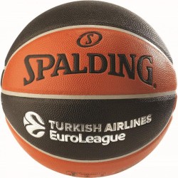 Piłka koszykowa Spalding NBA Euroleague IN/OUT pomarańczowo-czarna TF-500 84002Z