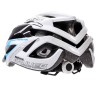 Kask rowerowy Meteor Gruver M 55-58 cm biało-czarno-niebieski 24748