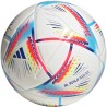 Piłka nożna adidas Al Rihla Training Sala biało-różowo-niebieska H57788