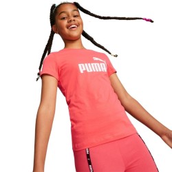 Koszulka dla dzieci Puma ESS Logo Tee G łososiowy 587029 58