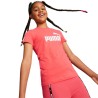 Koszulka dla dzieci Puma ESS Logo Tee G łososiowy 587029 58