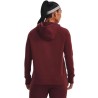 Bluza damska Under Armour Rival Fleece Logo Hoodie bordowa 1356318 690