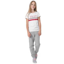 Koszulka dla dziewczynki 4F biała HJZ22 JTSD004 10S