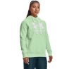 Bluza damska Under Armour Rival Fleece Logo Hoodie zielona 1356318 335