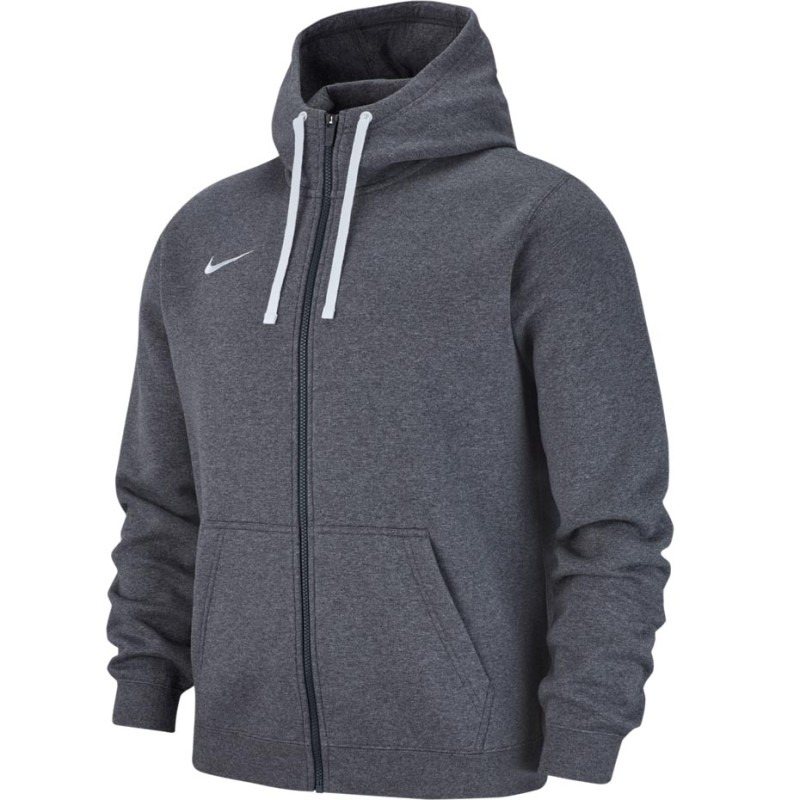 Bluza męska Nike Team Club 19 Full-Zip Fleece Hoodie szara AJ1313 071