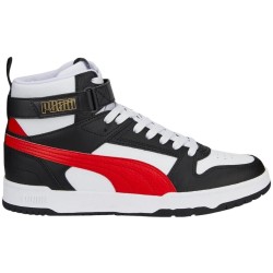 Buty męskie Puma RBD Game biało-czarno-czerwone 385839 05