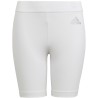 Spodenki dla dzieci adidas Techfit Tights białe H23163