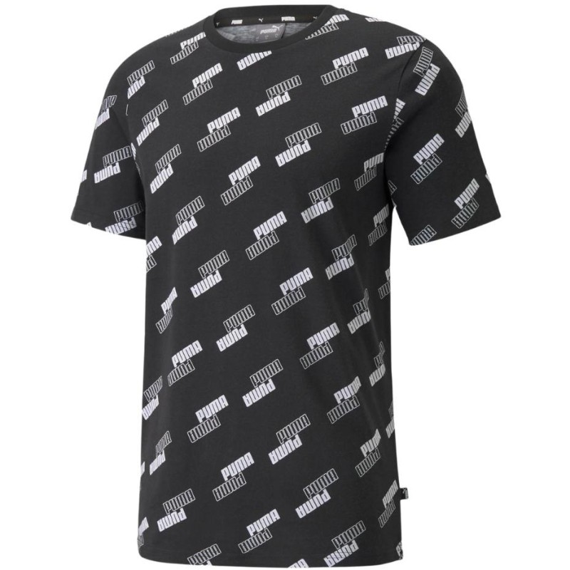 Koszulka męska Puma Power AOP Tee czarna 589392 01