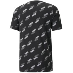 Koszulka męska Puma Power AOP Tee czarna 589392 01