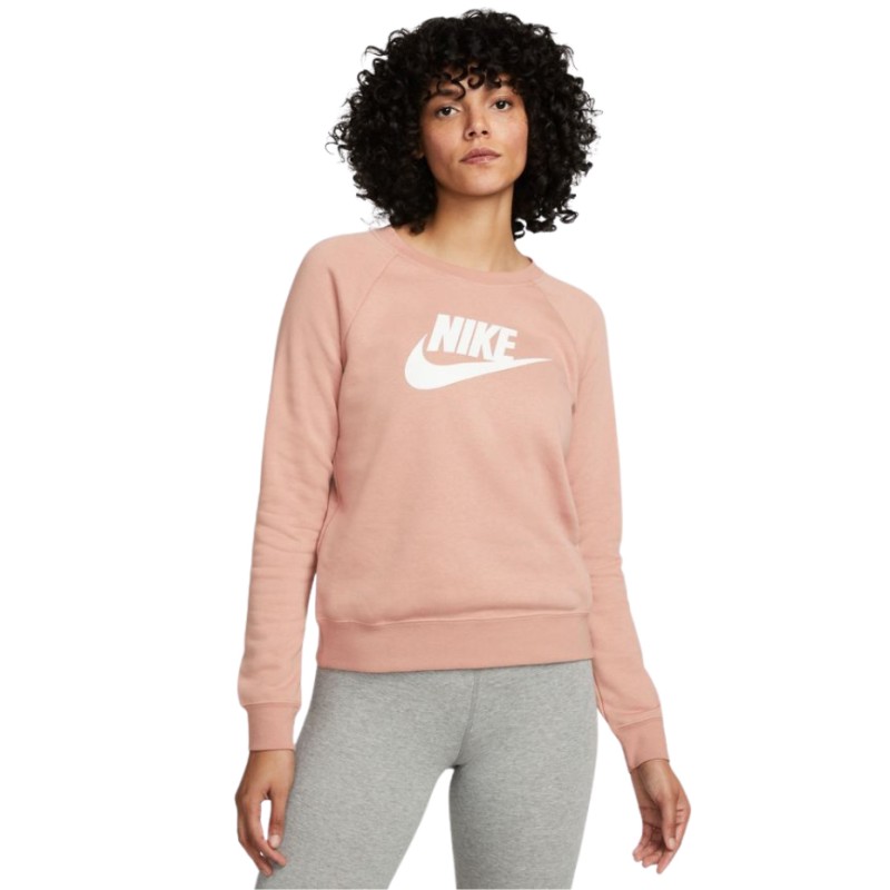 Bluza damska Nike Nsw Essntl Fleece Gx Crew brudny róż BV4112 609