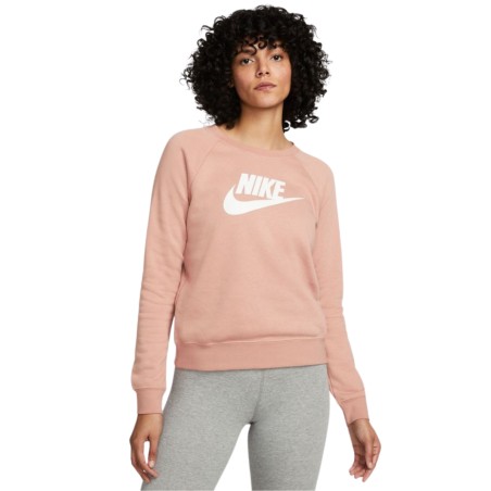 Bluza damska Nike Nsw Essntl Fleece Gx Crew brudny róż BV4112 609