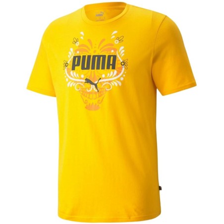 Koszulka męska Puma Advanced Graphic Tee żółta 589273 30