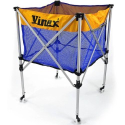 Wózek na piłki SMJ żółto-niebieski VBCC-100B