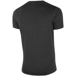 Koszulka męska funkcyjna 4F głęboka czerń melanż H4Z22 TSMF352 20M