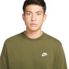 Bluza męska Nike Nsw Club Crw Ft khaki BV2666 326