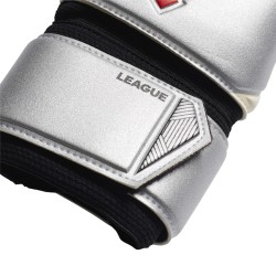 Rękawice bramkarskie adidas Predator League srebrno czerwone DY2604