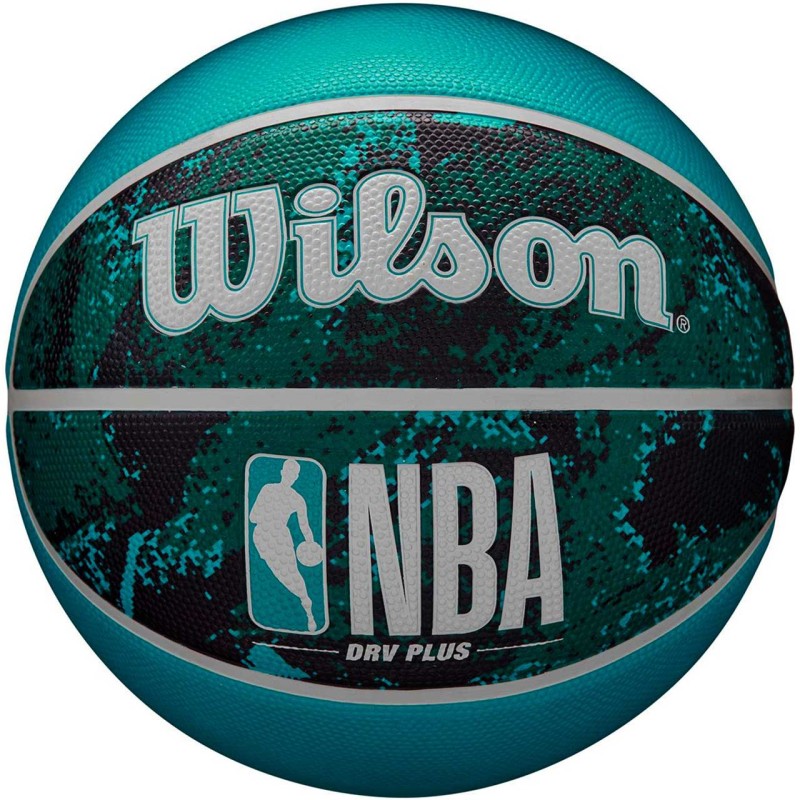 Piłka koszykowa Wilson NBA DRV Plus Vibe czarno-niebieska WZ3012602XB6