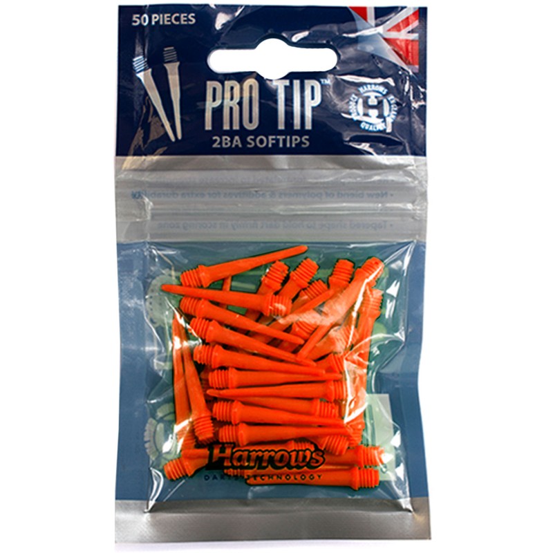 Końcówki Softips Harrows Spare Pro Tip pomarańczowe 50 szt.