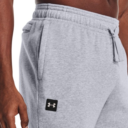 Spodnie męskie Under Armour Rival Fleece Jogger jasnoszare 1357128 011