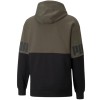 Bluza męska Puma Power Colorblock Hoodie FL zielono-czarna  846103 44