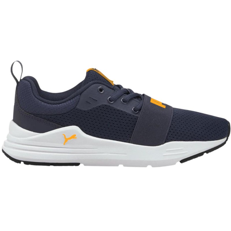 Buty dla dzieci Puma Wired Run Jr granatowo-pomarańczowe 374214 17