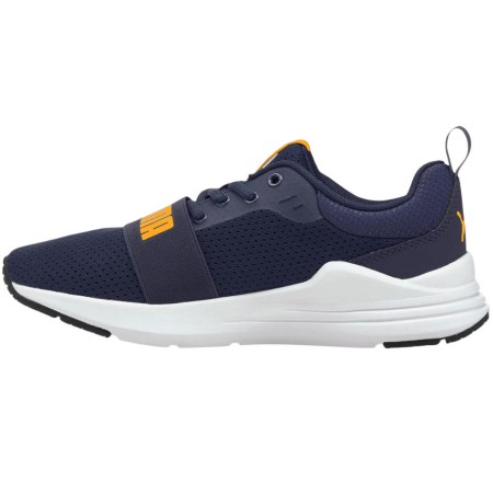 Buty dla dzieci Puma Wired Run Jr granatowo-pomarańczowe 374214 17