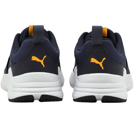Buty dla dzieci Puma Wired Run Jr granatowo-pomarańczowe 374214 17