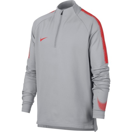 Bluza dla dzieci Nike B Dry Squad Drill Top 18 szara 916125 060