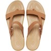 Klapki damskie Crocs Tulum Toe Post karmelowe 206108 277