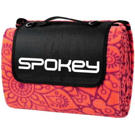 Koc piknikowy Spokey Picnic Mandala 180x210 cm czerwony 928253