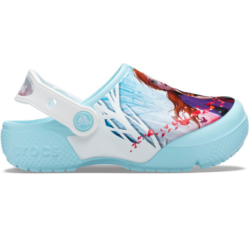 Chodaki dla dzieci crocs Fl Ol Disney Frozen 2 Clog błękitne 206167 4O9